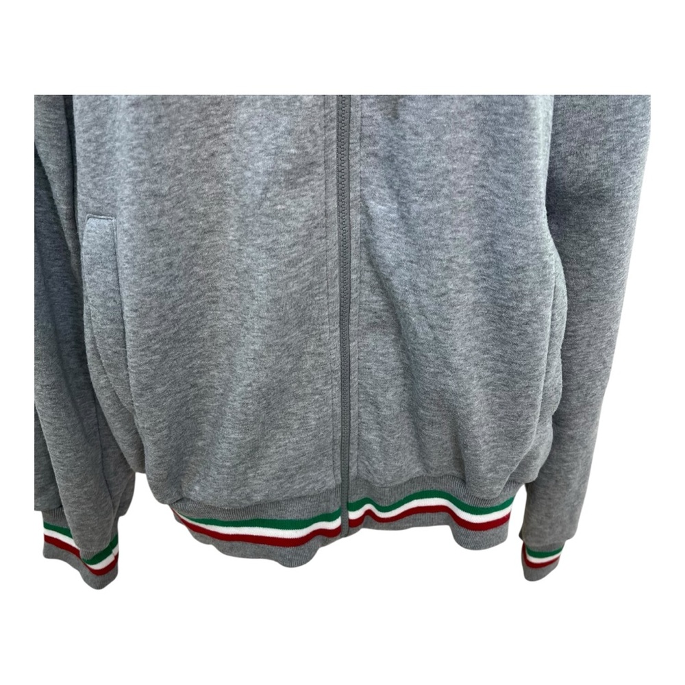 h.i.p. Italia Heather Gray Hoodie Full Zip with Pockets - Picture 5 of 9
